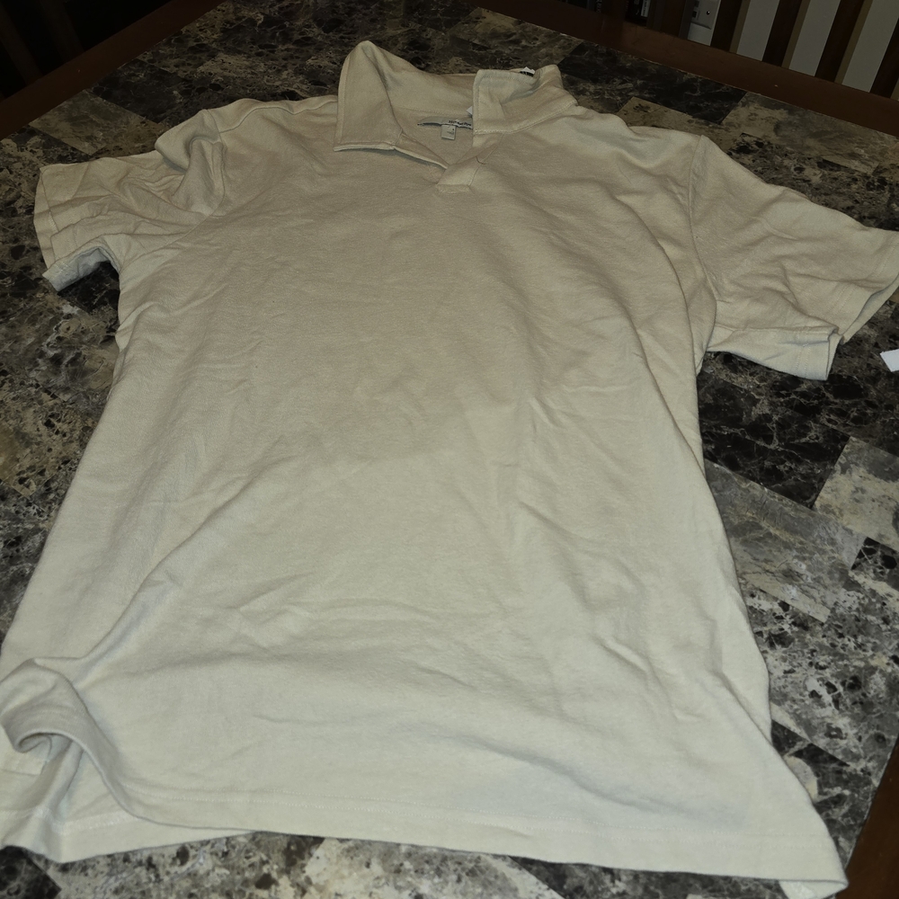 Classic Cream Polo Shirt for Men